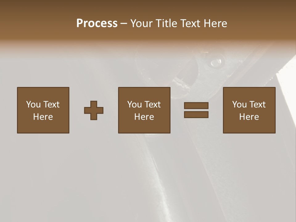 Metal Wheel And Track Of A Garage Door. PowerPoint Template