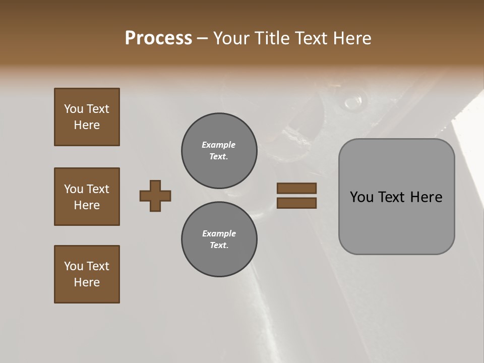 Metal Wheel And Track Of A Garage Door. PowerPoint Template