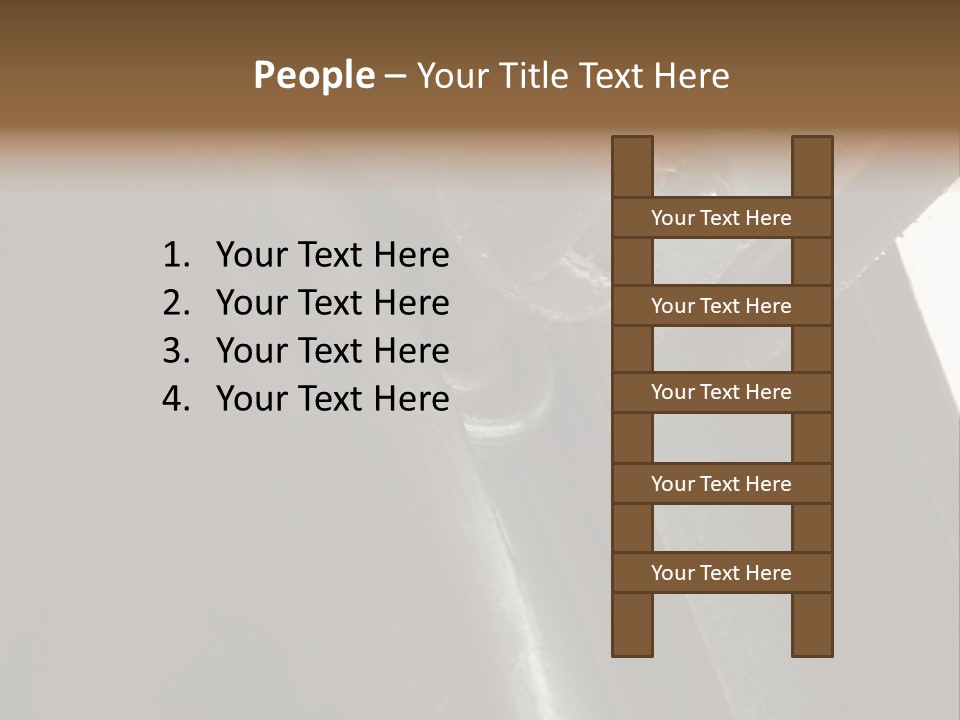 Metal Wheel And Track Of A Garage Door. PowerPoint Template