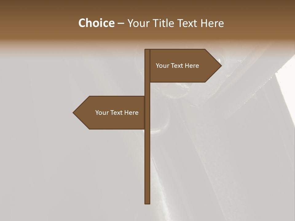 Metal Wheel And Track Of A Garage Door. PowerPoint Template