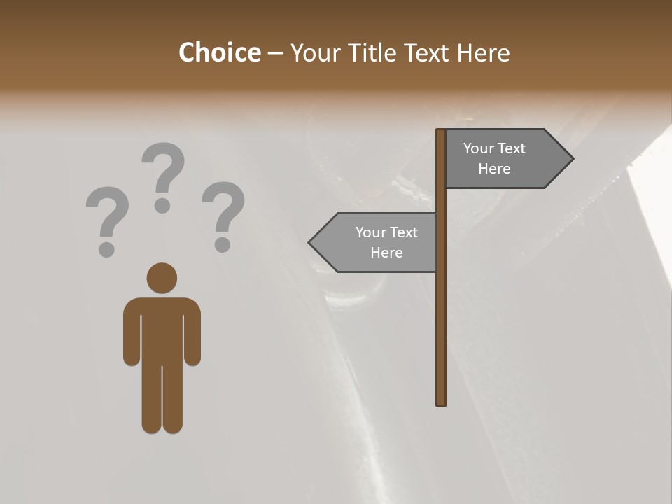 Metal Wheel And Track Of A Garage Door. PowerPoint Template