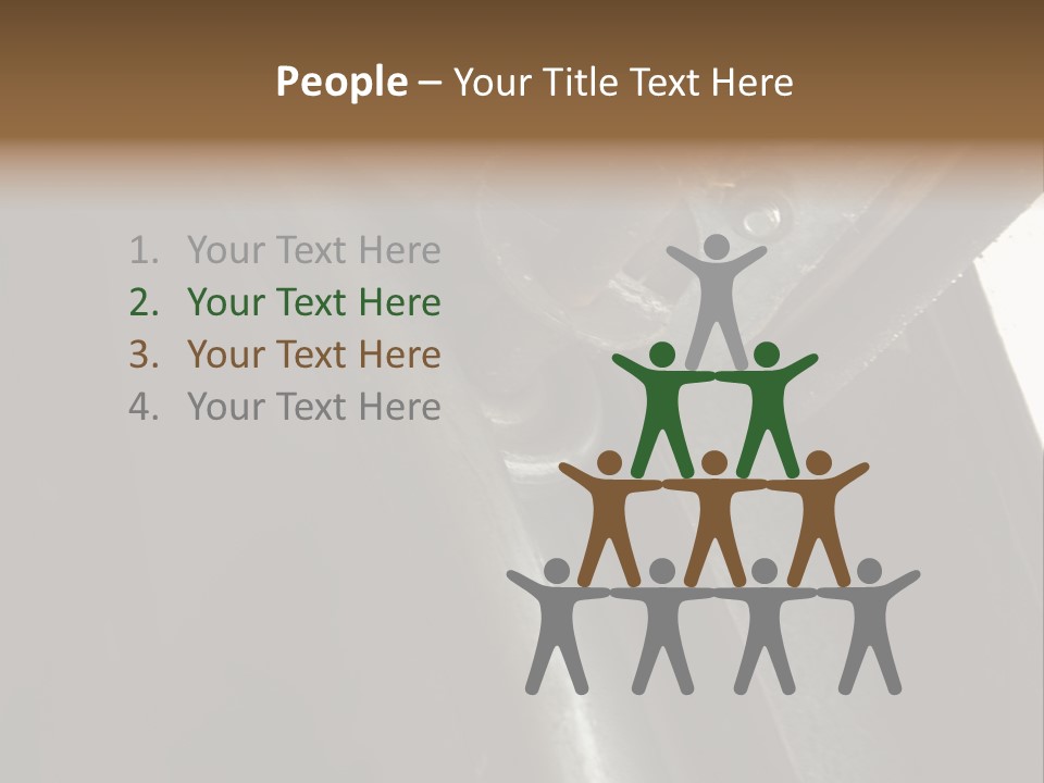 Metal Wheel And Track Of A Garage Door. PowerPoint Template