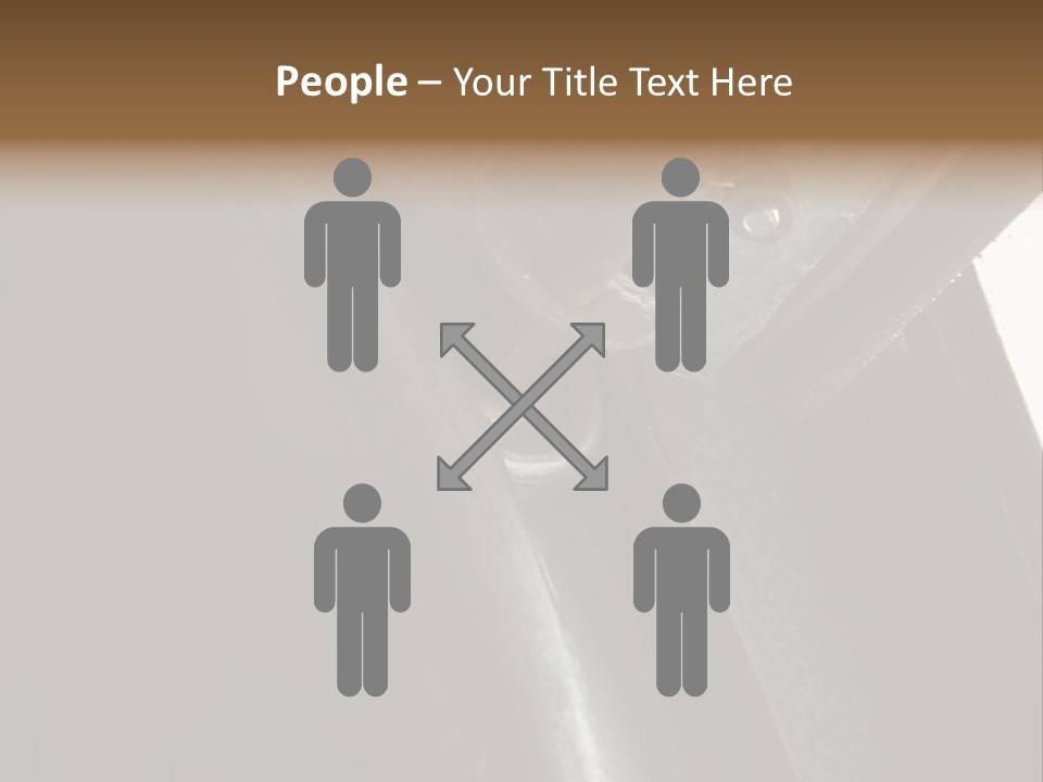 Metal Wheel And Track Of A Garage Door. PowerPoint Template