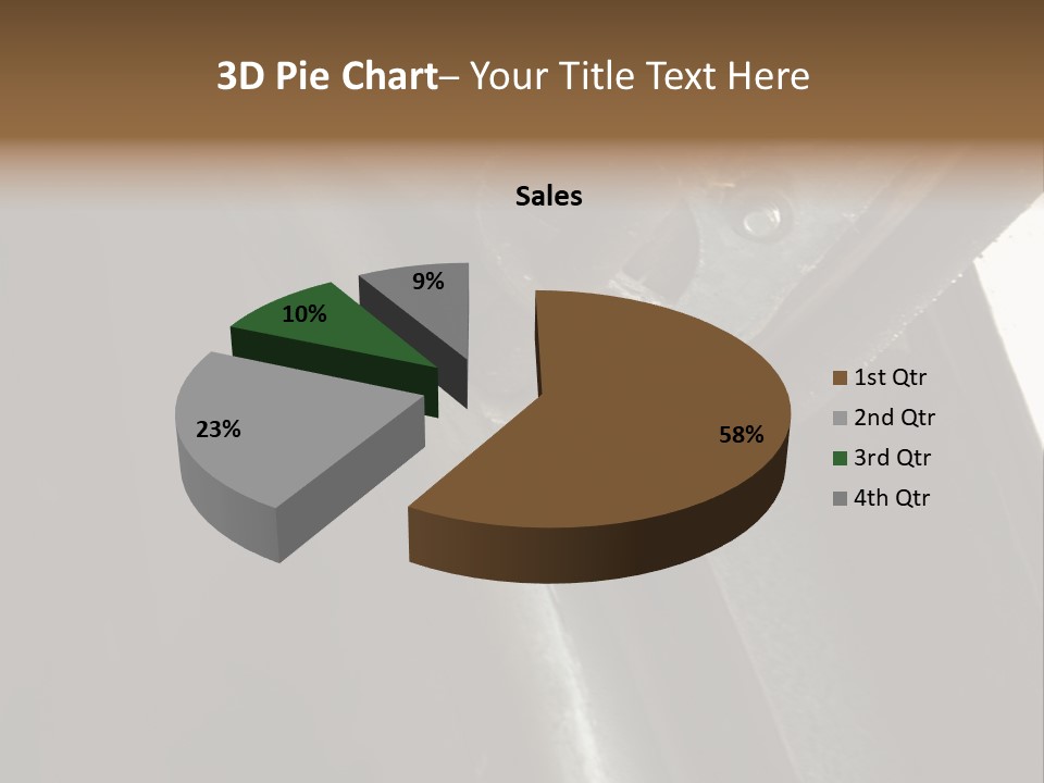 Metal Wheel And Track Of A Garage Door. PowerPoint Template