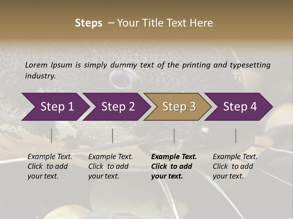 Catfish Face PowerPoint Template