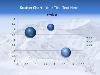 Snow Covered Beautiful Mountain Peaks PowerPoint Template