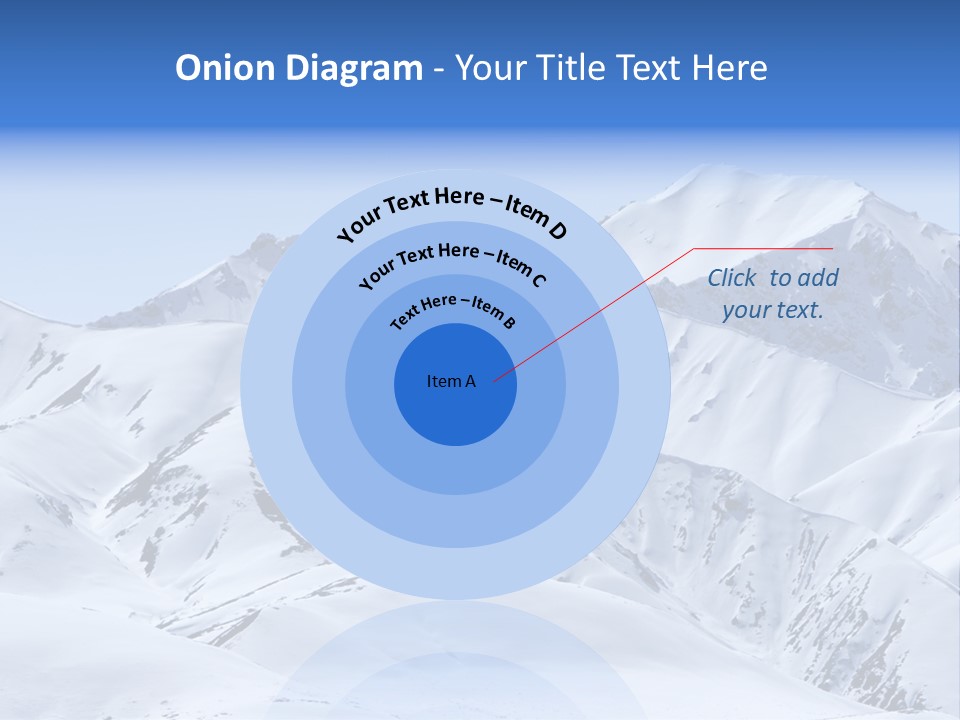 Snow Covered Beautiful Mountain Peaks PowerPoint Template
