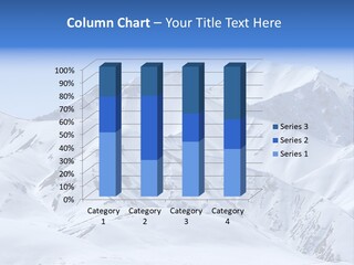 Snow Covered Beautiful Mountain Peaks PowerPoint Template