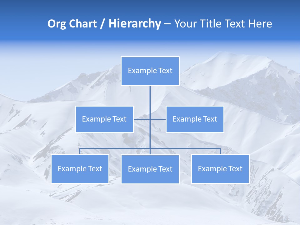 Snow Covered Beautiful Mountain Peaks PowerPoint Template