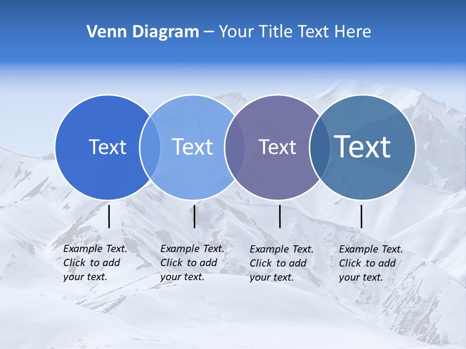 Snow Covered Beautiful Mountain Peaks PowerPoint Template