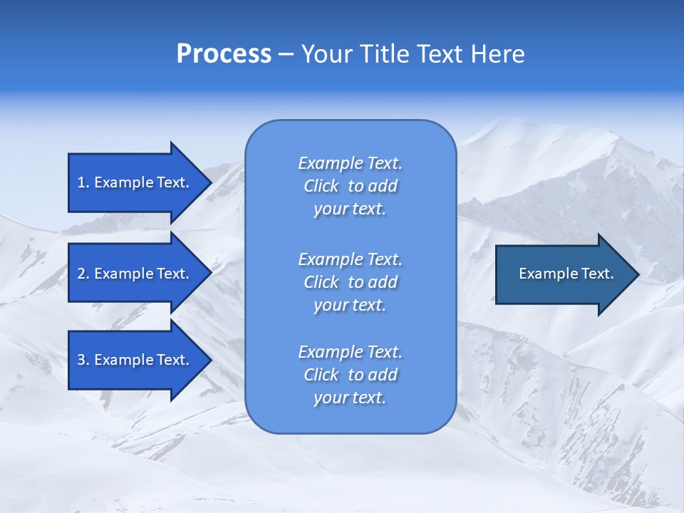 Snow Covered Beautiful Mountain Peaks PowerPoint Template