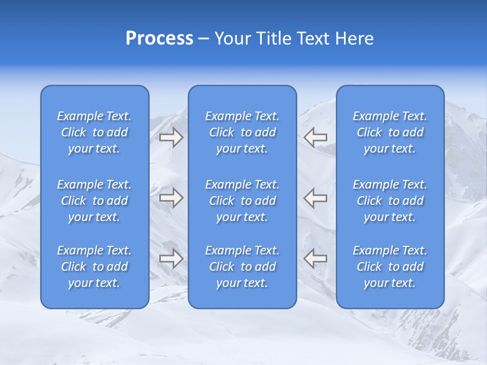 Snow Covered Beautiful Mountain Peaks PowerPoint Template