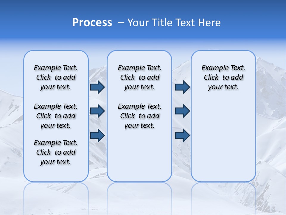 Snow Covered Beautiful Mountain Peaks PowerPoint Template