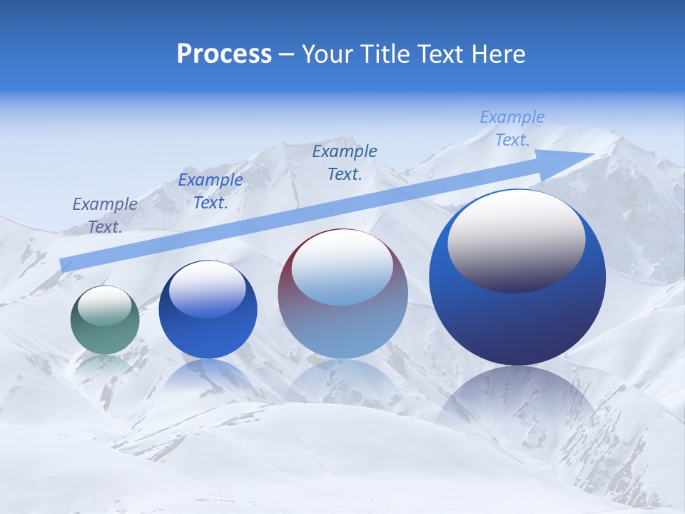 Snow Covered Beautiful Mountain Peaks PowerPoint Template