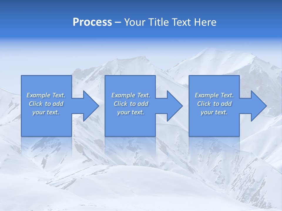 Snow Covered Beautiful Mountain Peaks PowerPoint Template