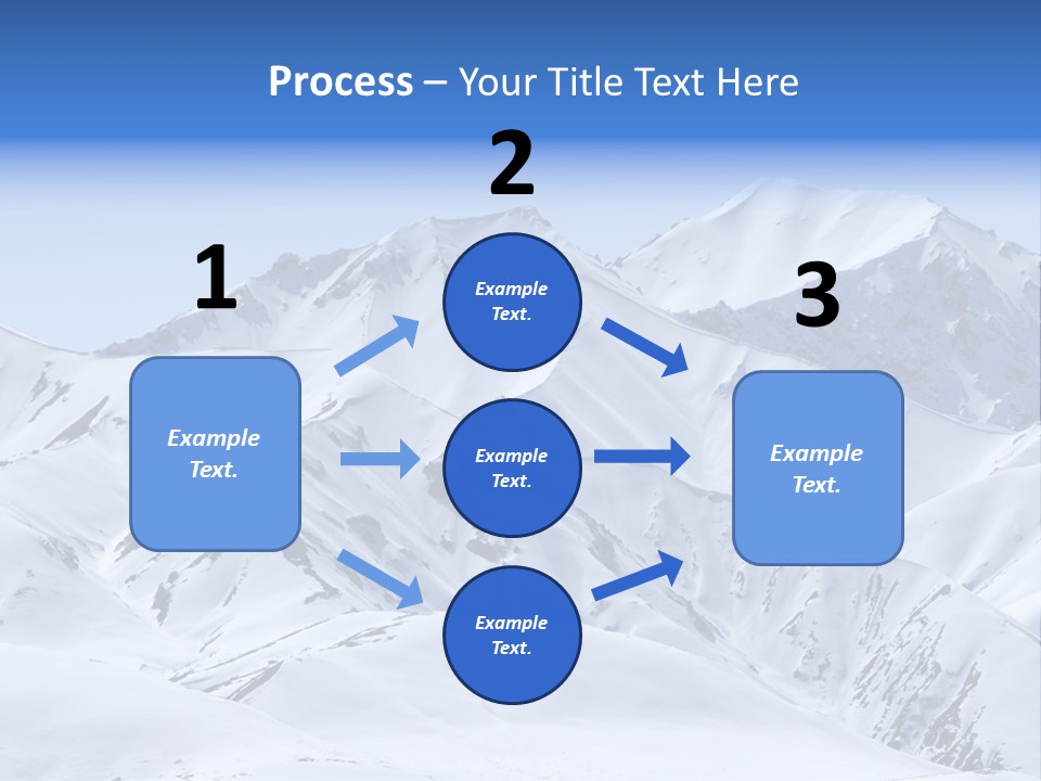Snow Covered Beautiful Mountain Peaks PowerPoint Template