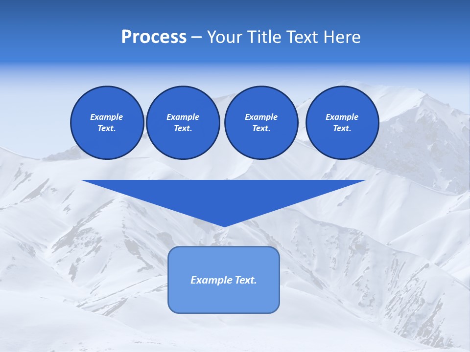 Snow Covered Beautiful Mountain Peaks PowerPoint Template