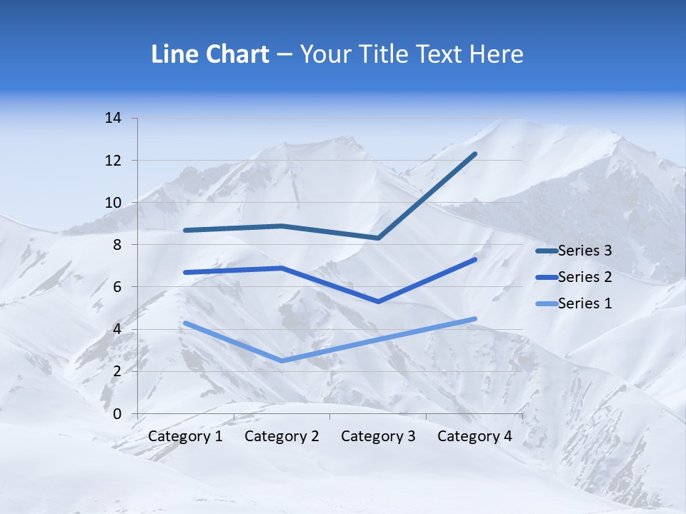 Snow Covered Beautiful Mountain Peaks PowerPoint Template