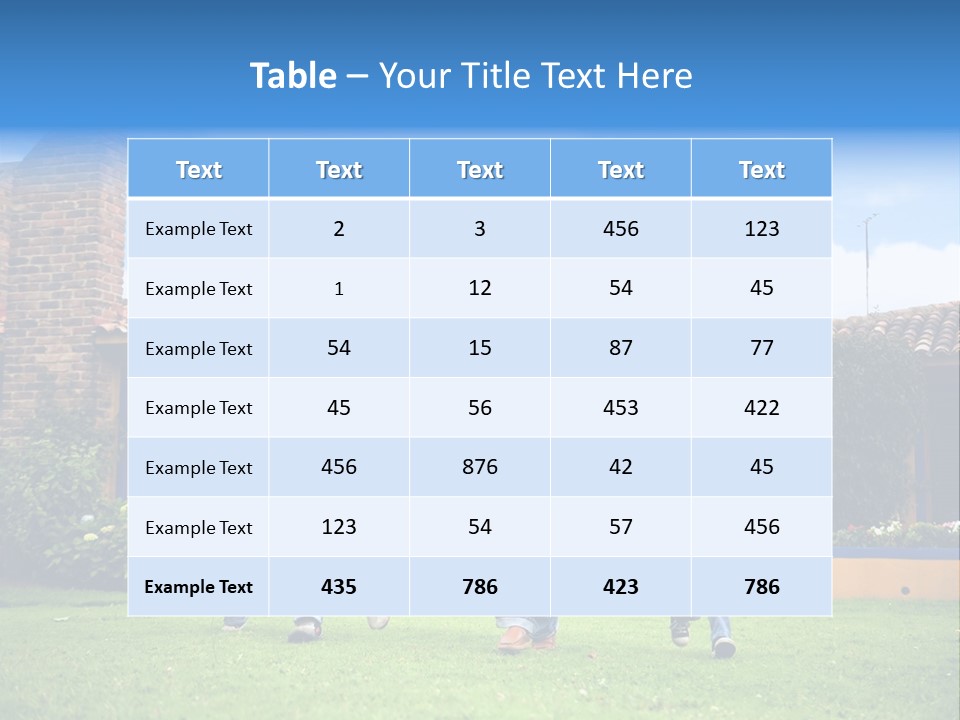 Happy Family Running And Having Fun Outdoors Smiling And Enjoying PowerPoint Template