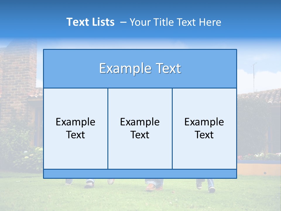 Happy Family Running And Having Fun Outdoors Smiling And Enjoying PowerPoint Template