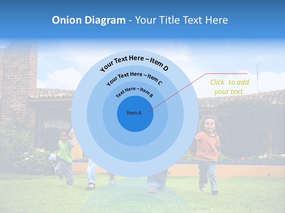 Happy Family Running And Having Fun Outdoors Smiling And Enjoying PowerPoint Template