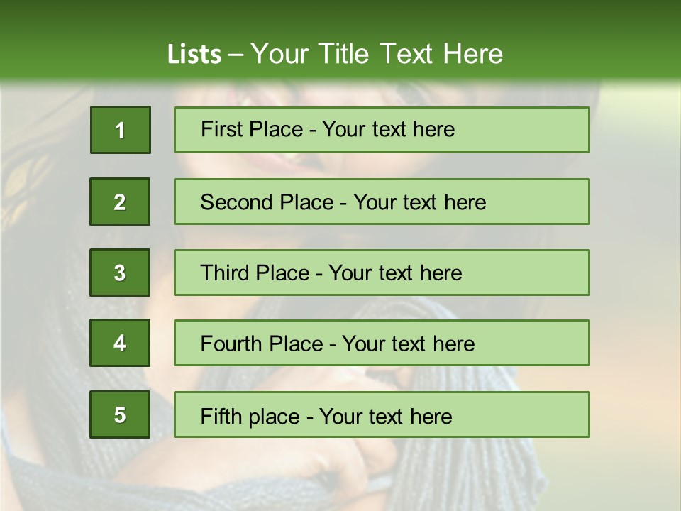 Beautiful Female Portrait Outdoors Smiling And Playing With Her Scarf PowerPoint Template