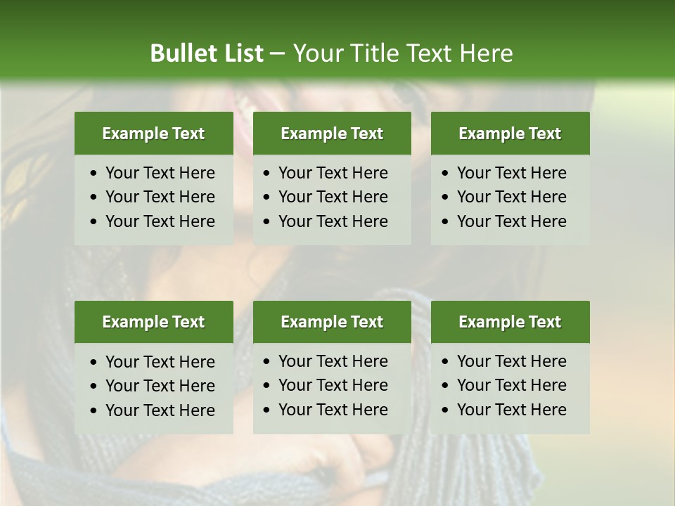 Beautiful Female Portrait Outdoors Smiling And Playing With Her Scarf PowerPoint Template