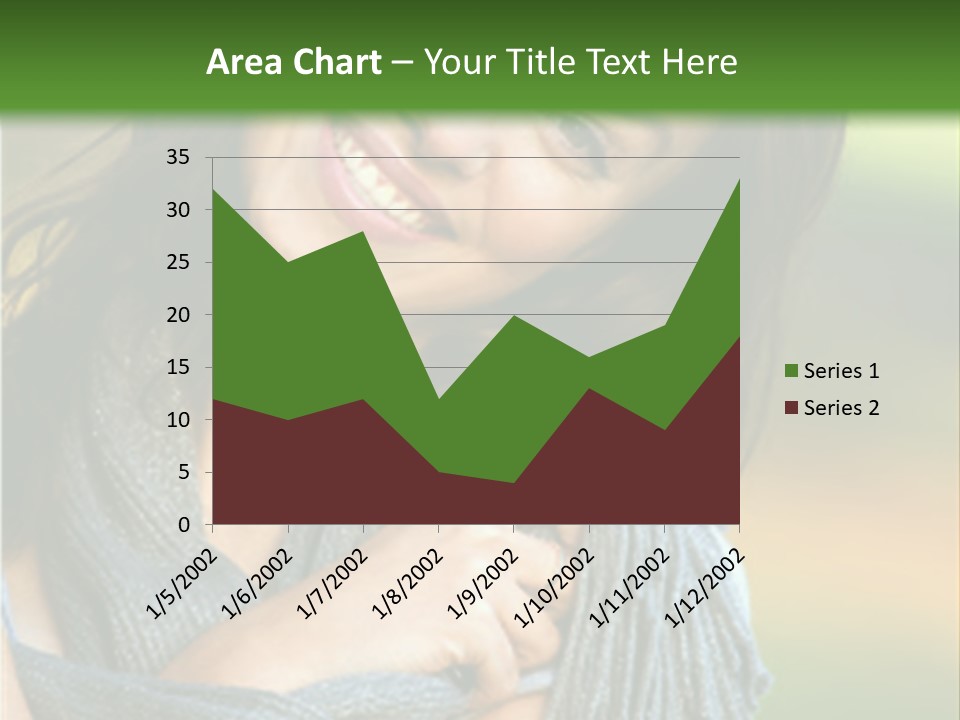 Beautiful Female Portrait Outdoors Smiling And Playing With Her Scarf PowerPoint Template