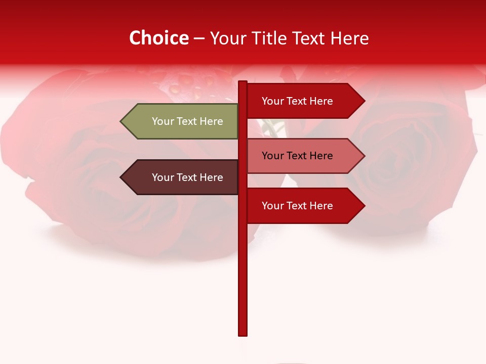 Wedding Concept With Roses And Rings- Many Similar Photos In My Portfolio PowerPoint Template