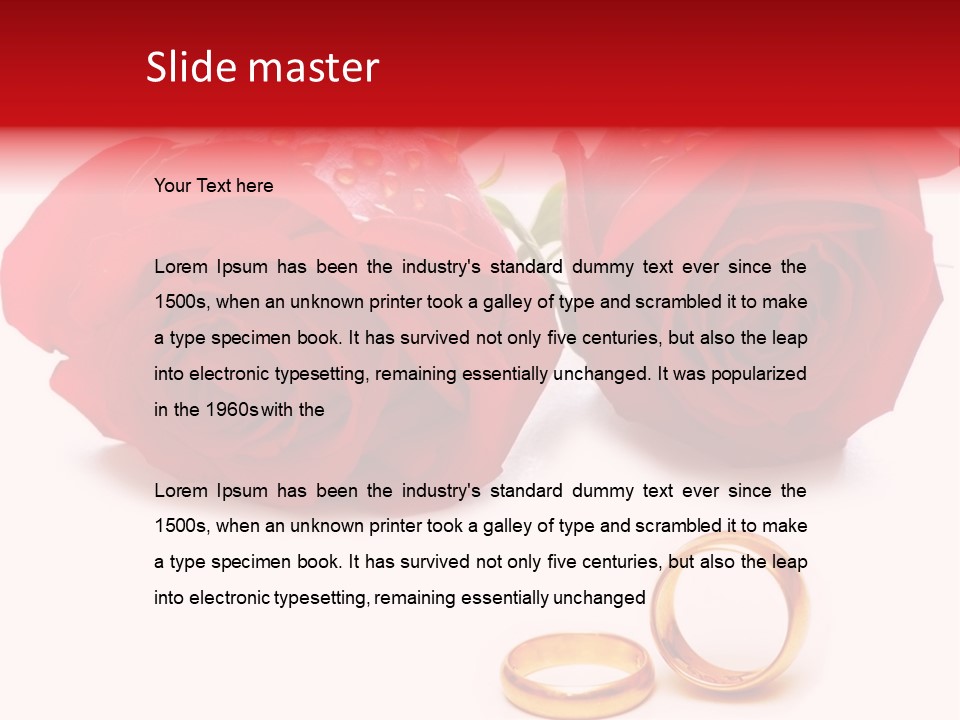 Single Elegance Celebration PowerPoint Template