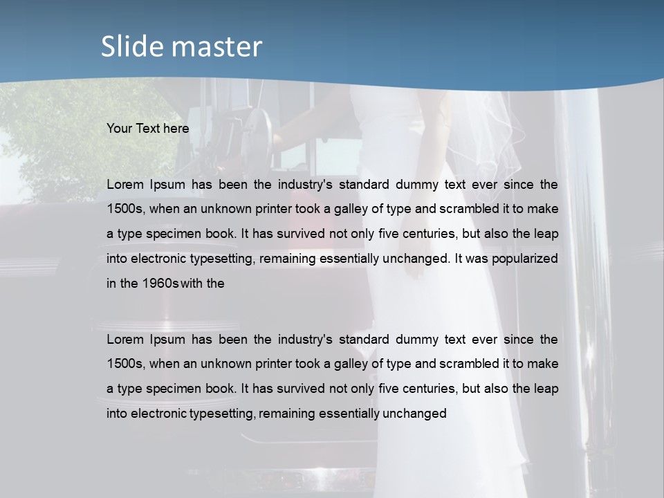 Trucker Bride PowerPoint Template