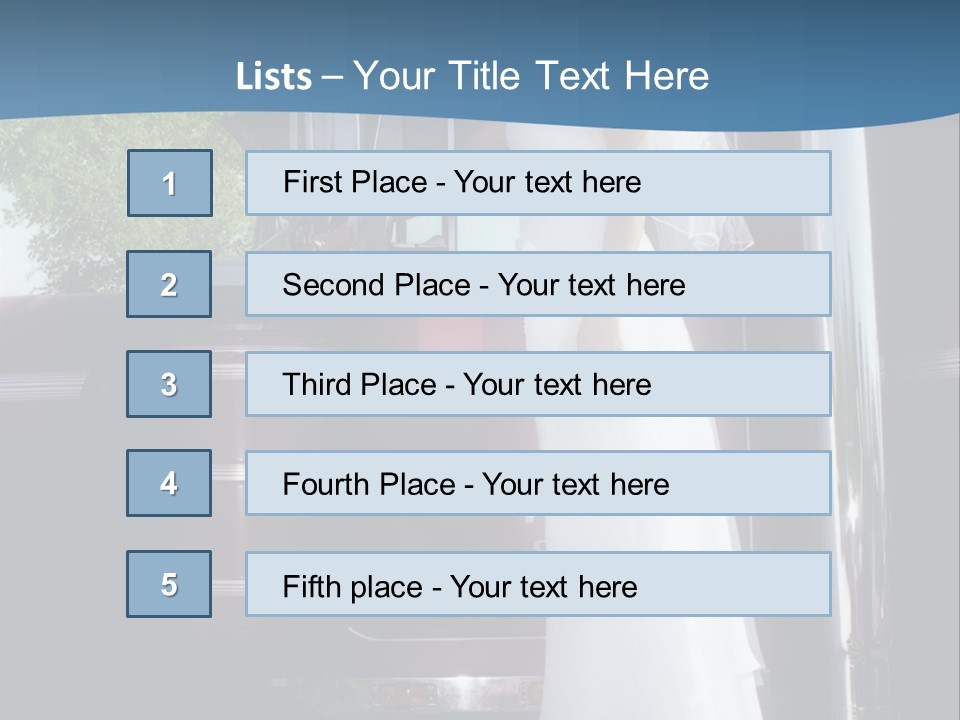 Trucker Bride PowerPoint Template