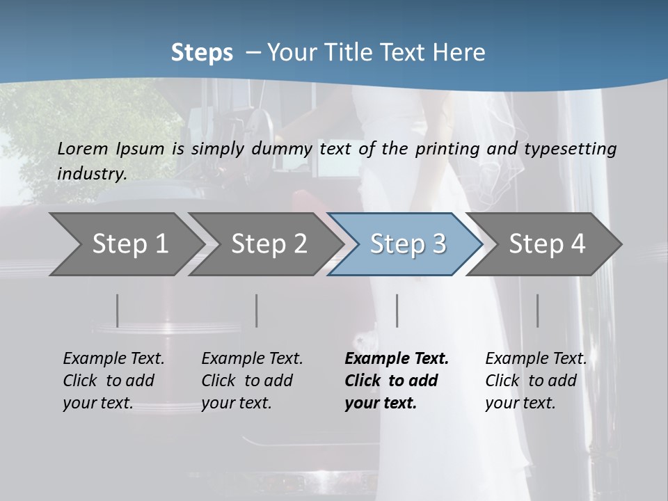 Trucker Bride PowerPoint Template
