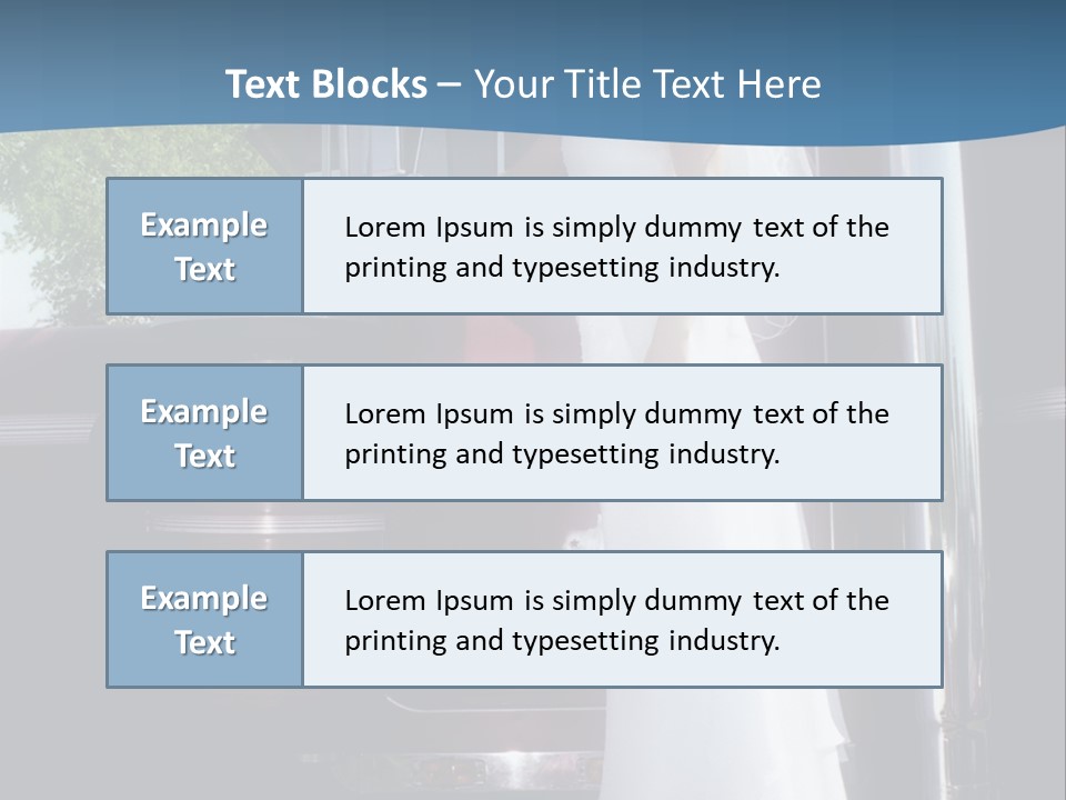 Trucker Bride PowerPoint Template