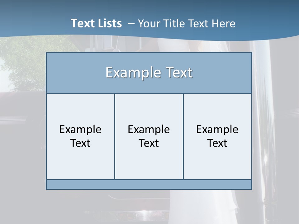 Trucker Bride PowerPoint Template