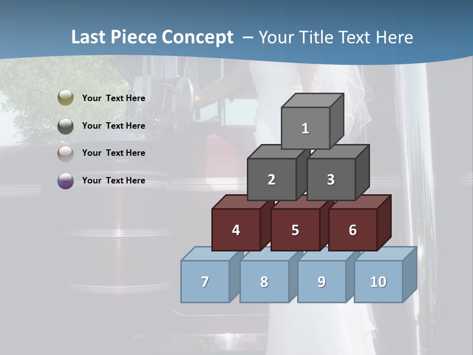 Trucker Bride PowerPoint Template