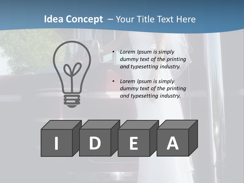 Trucker Bride PowerPoint Template