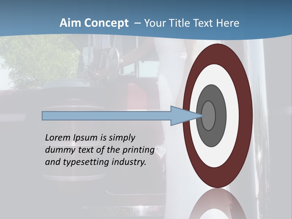 Trucker Bride PowerPoint Template