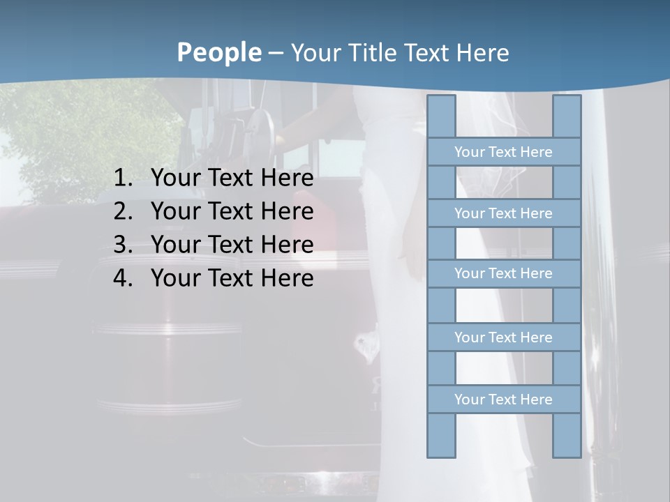 Trucker Bride PowerPoint Template