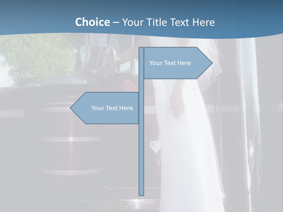 Trucker Bride PowerPoint Template