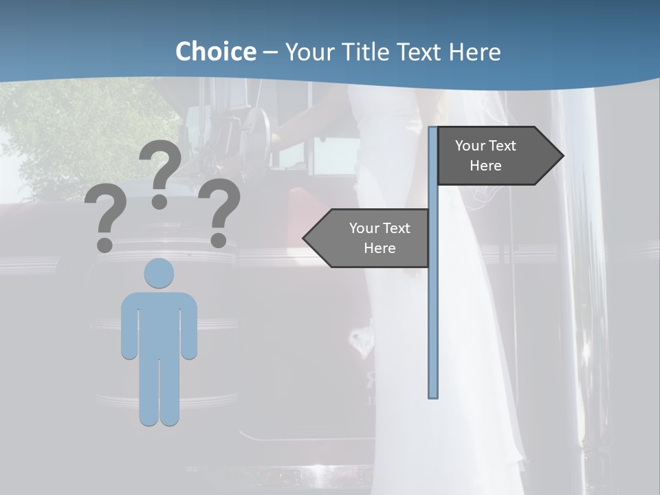 Trucker Bride PowerPoint Template