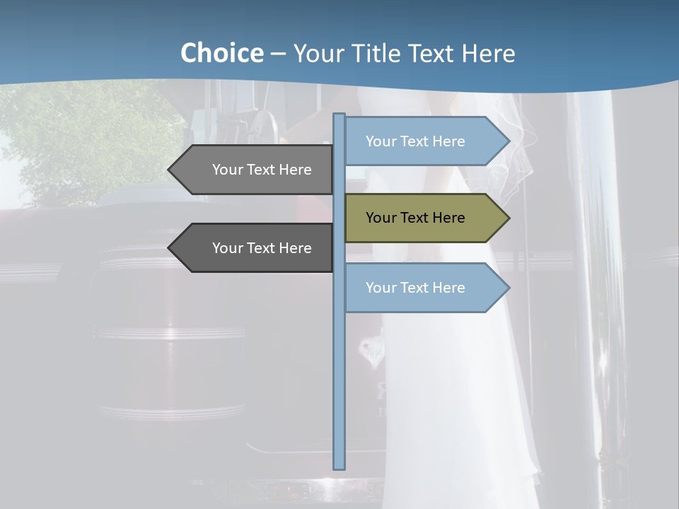 Trucker Bride PowerPoint Template