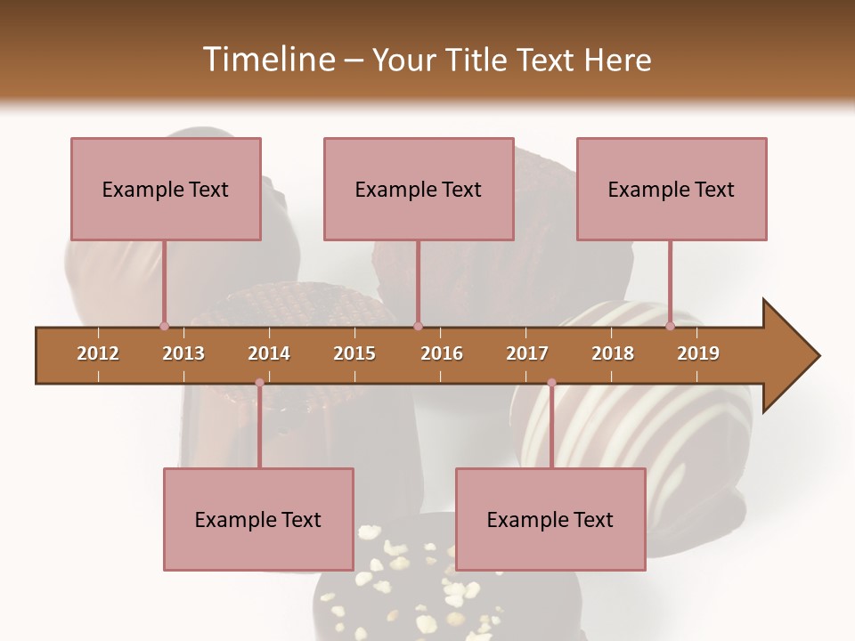 Delicious Dark, Milk, And White Chocolate Pralines. PowerPoint Template