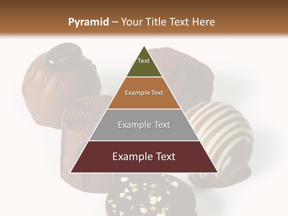 Delicious Dark, Milk, And White Chocolate Pralines. PowerPoint Template