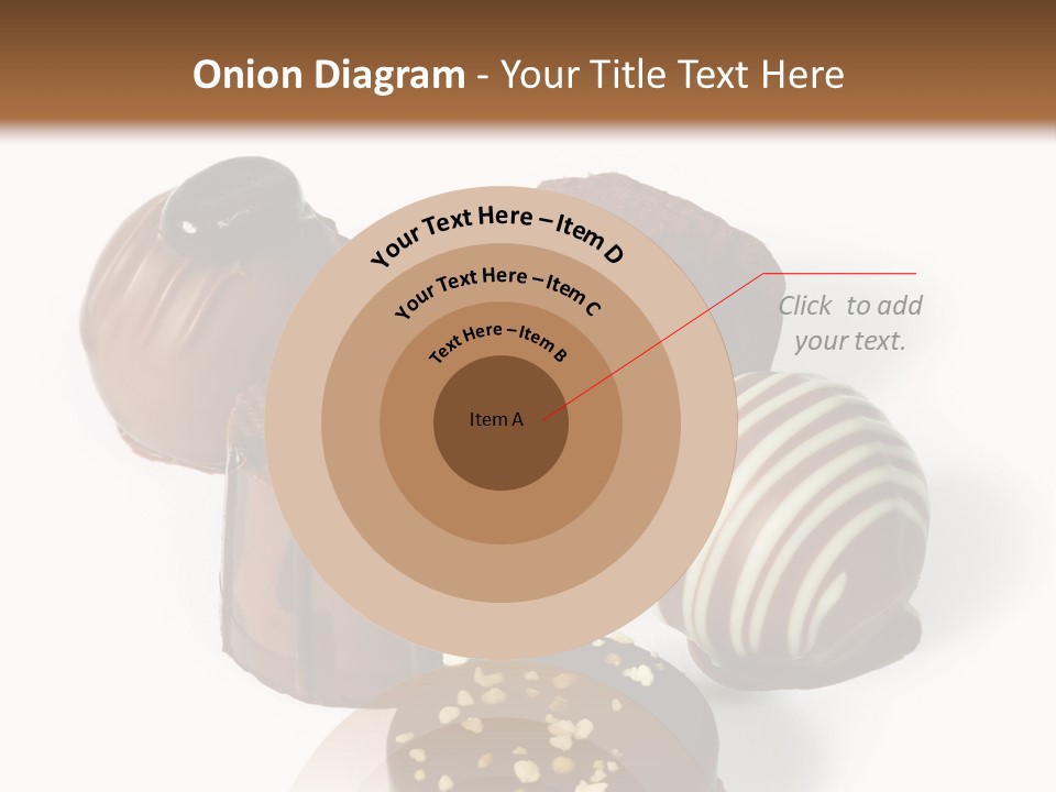 Delicious Dark, Milk, And White Chocolate Pralines. PowerPoint Template