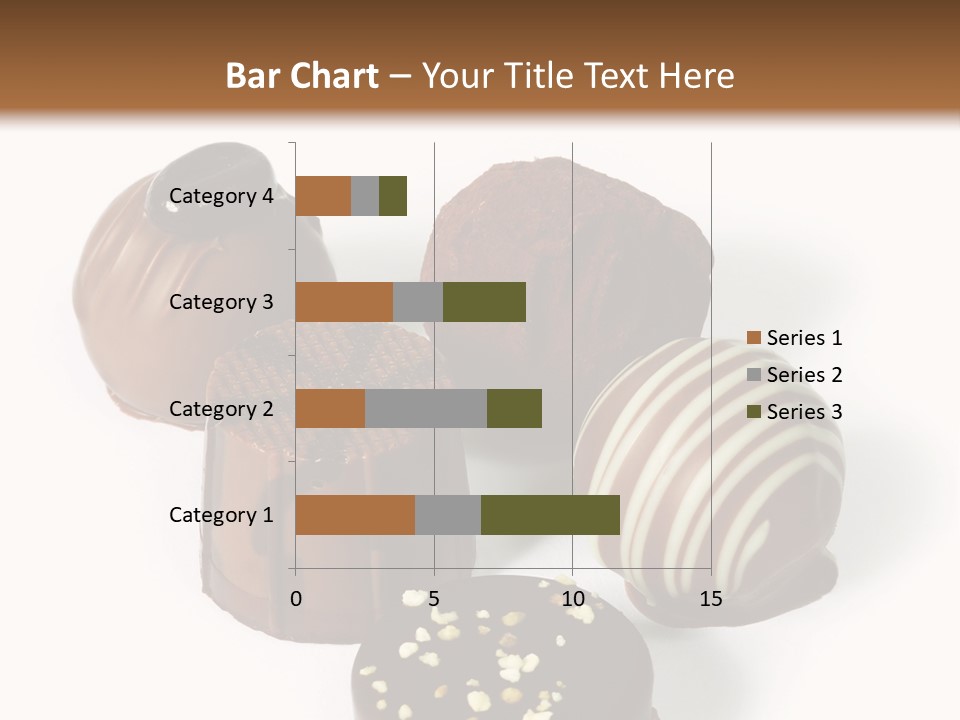 Delicious Dark, Milk, And White Chocolate Pralines. PowerPoint Template