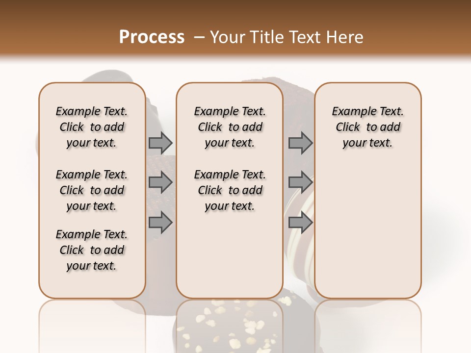Delicious Dark, Milk, And White Chocolate Pralines. PowerPoint Template