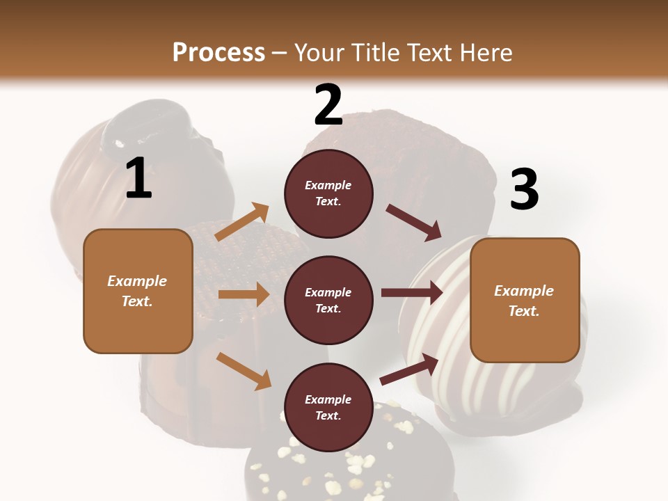 Delicious Dark, Milk, And White Chocolate Pralines. PowerPoint Template