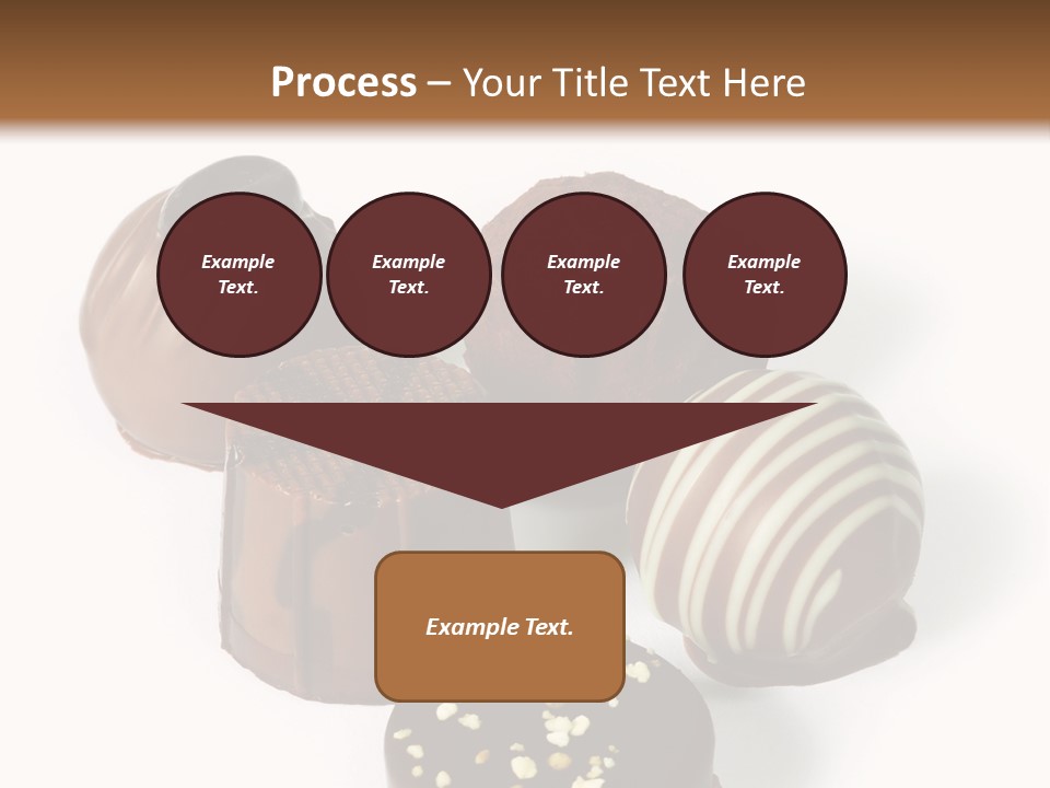 Delicious Dark, Milk, And White Chocolate Pralines. PowerPoint Template