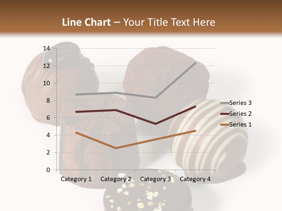 Delicious Dark, Milk, And White Chocolate Pralines. PowerPoint Template